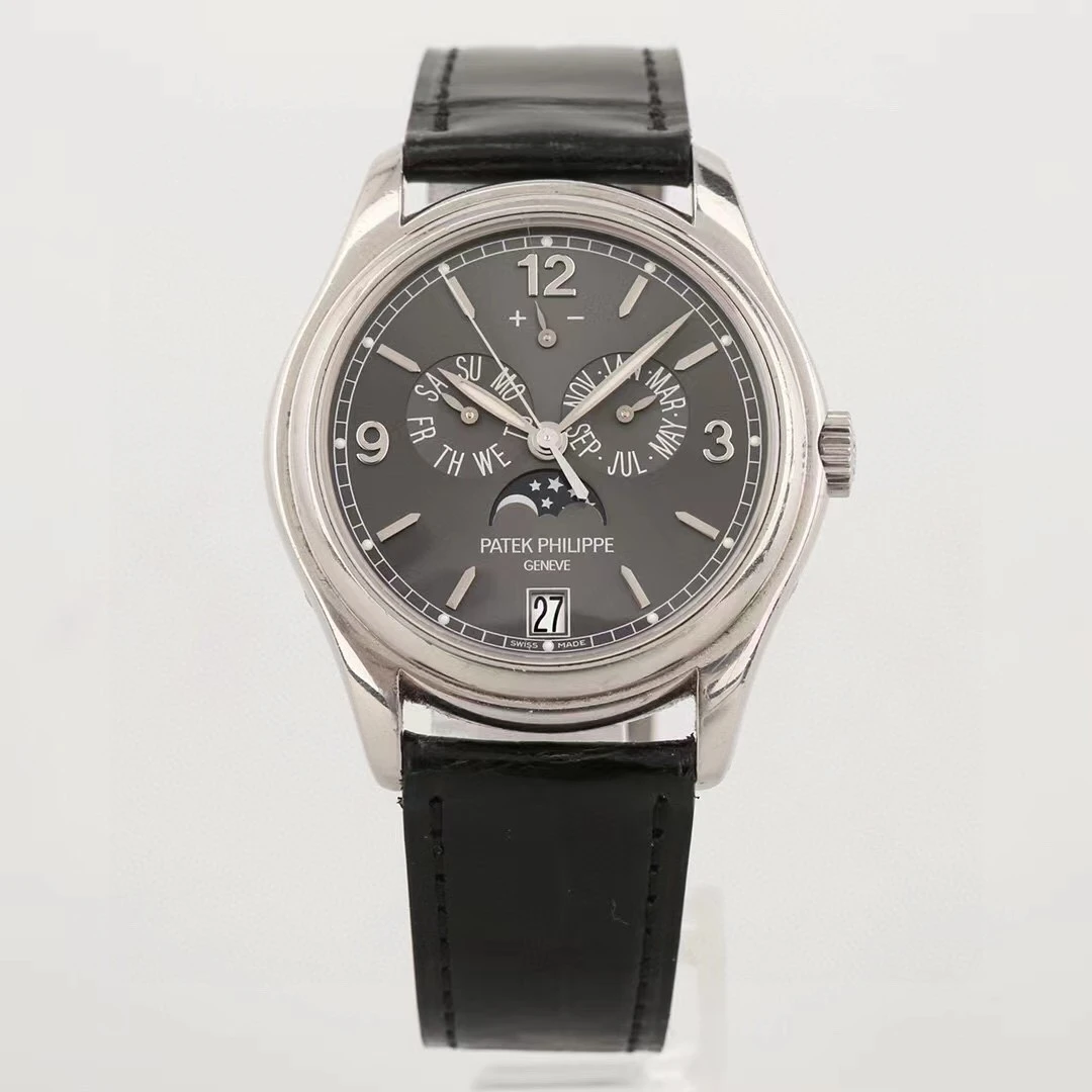 99新 Patek Philippe/百达翡丽 单表双P 5146G-010黑面