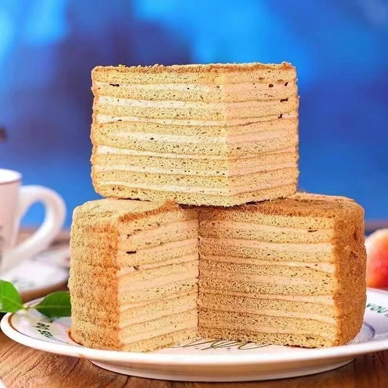 俄罗斯原装进口红双山可可/原味提拉米苏蛋糕500克