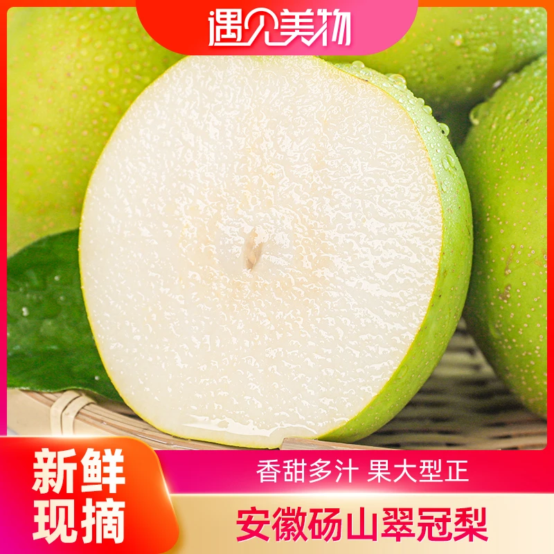 安徽砀山皇冠梨 5斤装  皮薄多汁 现摘现发