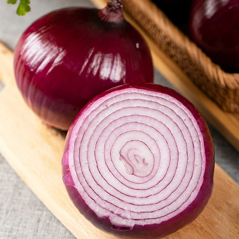 新鲜现挖紫皮水果洋葱可炒菜凉拌生吃口感脆甜