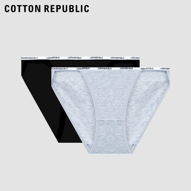 吞架款 女士三角内裤 2条装 Cotton Republic/棉花共和国