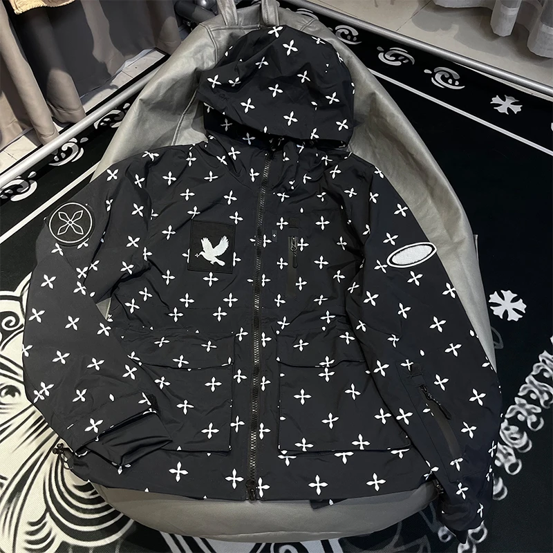 滑雪服套装十字花雪服雪裤户外运动外套冬季