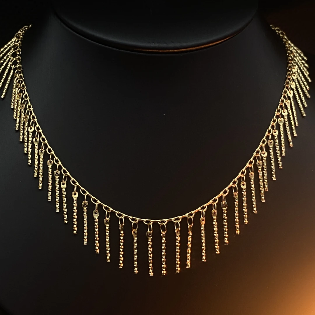 铜合金项链 D.F.M〖纸短情长〗 高质量设计师款项链时尚轻奢