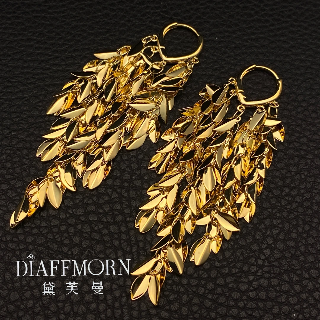 铜合金耳饰 D.F.M〖盛世流年〗 高品质气质百搭流苏耳环