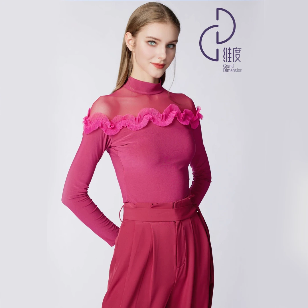 【维度舞服】Y381女士上衣摩登舞拉丁舞广场舞练习赛服溯源好物