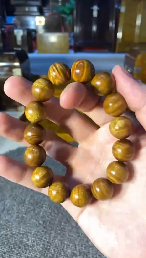 【闪购商品】金丝楠木艺金丝楠1.5手串