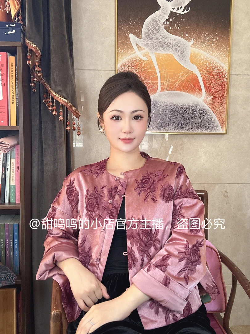 【佣双-依斐私服】新中式中国风-轻奢名媛人丝荒野玫瑰加棉女士外套