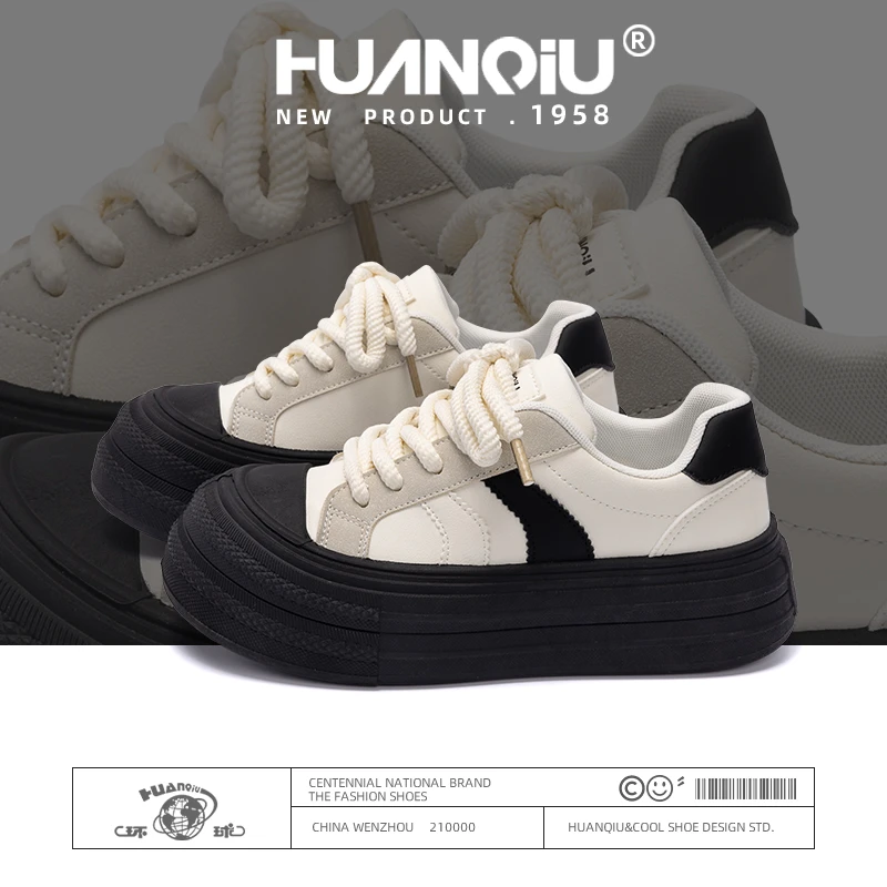 环球懒人不累脚板鞋女2024秋冬新款防滑潮流休闲鞋减震耐磨运动鞋