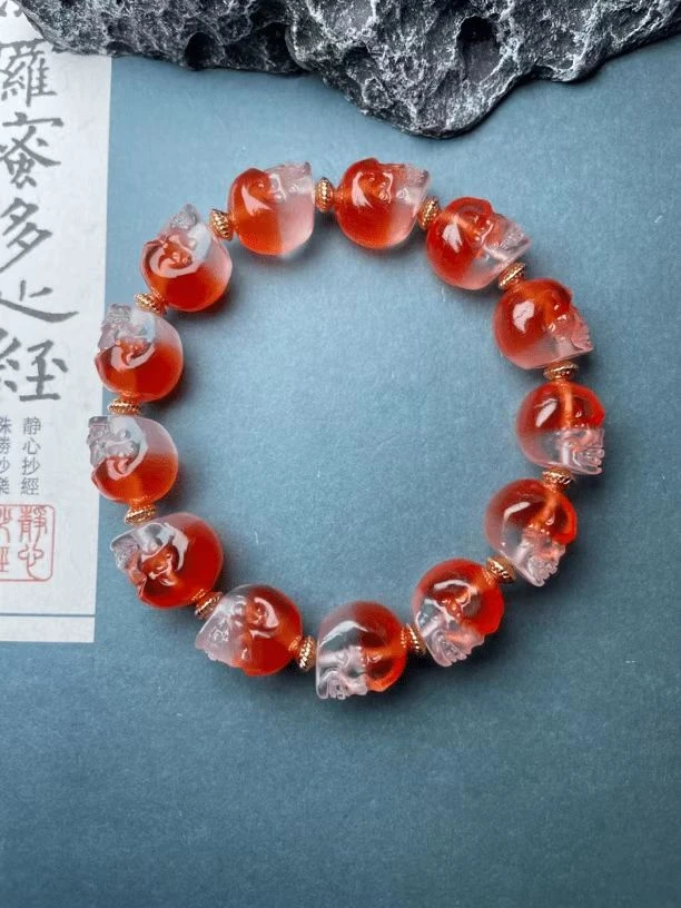 铜合金手链 鸿运当头尸托林手串