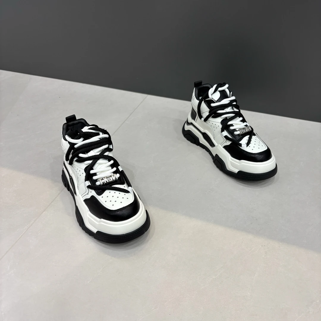 男鞋秋冬新款厚底加版增高老爹鞋时尚潮流百搭运动休闲鞋板鞋潮鞋