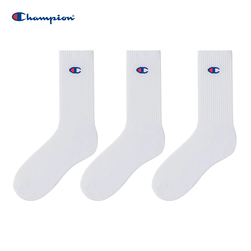 Champion冠军潮袜休闲街头潮流情侣LOGO袜子U4AACJU14-1