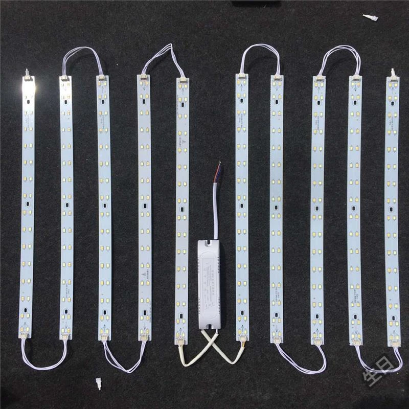 LED吸顶灯改造灯板长条led灯带三色变光led灯条灯板灯管灯芯贴片