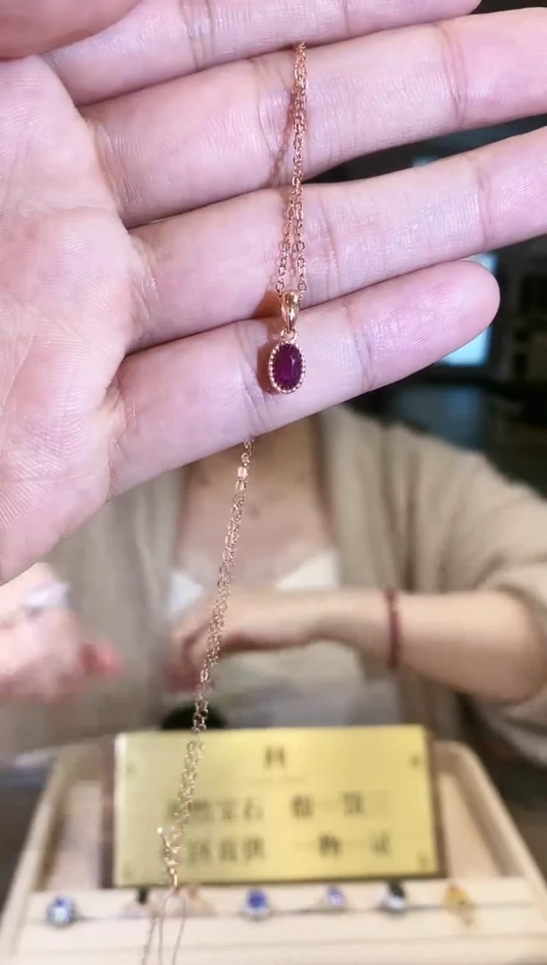 【闪购商品】红宝石颈饰银S925镶嵌09