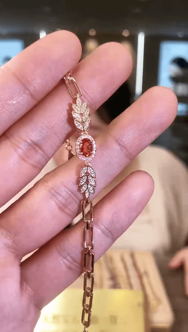 【闪购商品】蓝宝石手链银S925镶嵌09