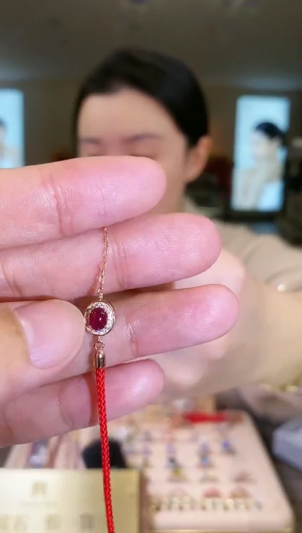 【闪购商品】红宝石手链银S925镶嵌09