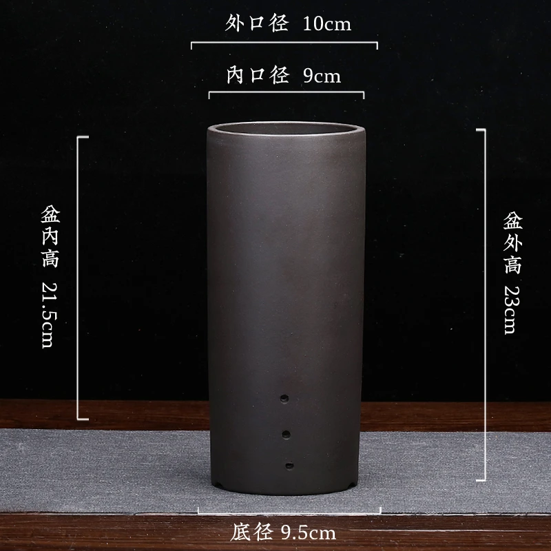 大克紫砂兰花盆