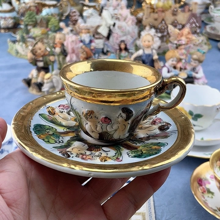 瓷器摆件，中古欧瓷