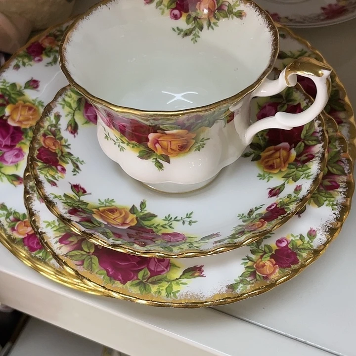 瓷器摆件中古高端欧瓷