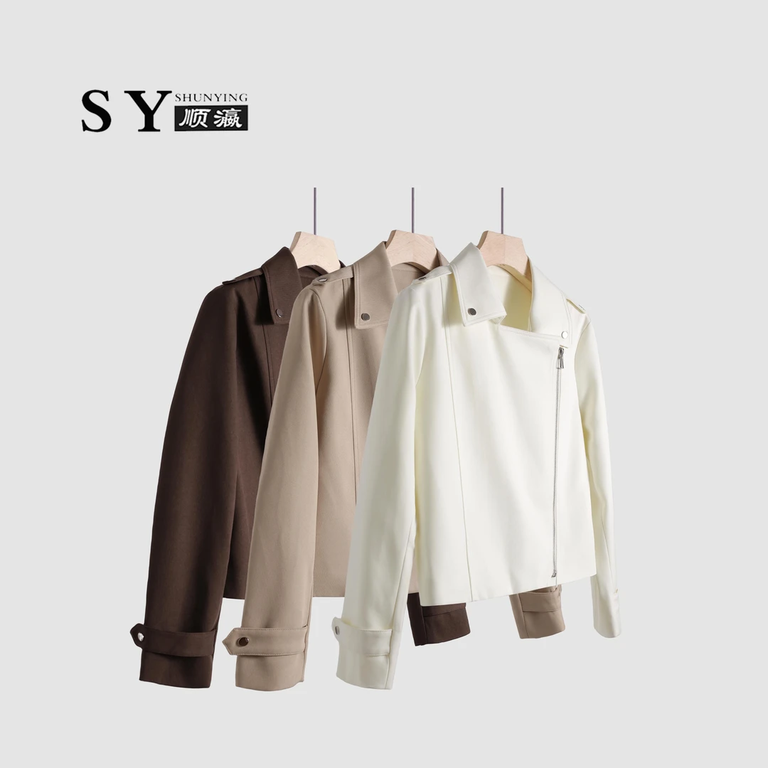 【顺瀛】早秋设计师简约法式百搭气质时尚短外套SYDW5868