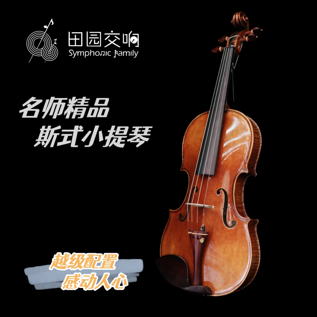 田园交响出品 专业A/AA级手工成人小提琴 斯式琴 独奏家首选