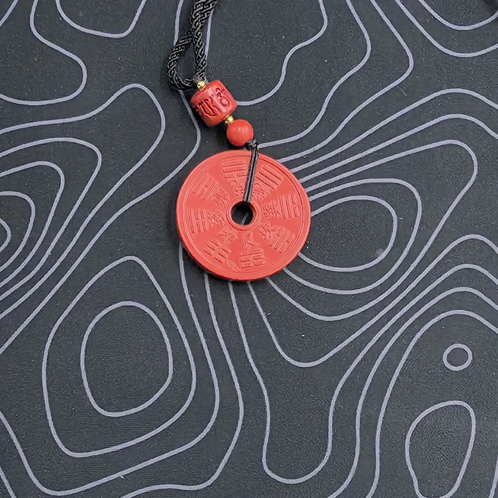 含辰砂工艺品L3-2875.3平安扣吊坠男女同款送礼物