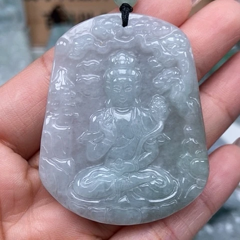 翡翠颈饰未镶嵌大势至