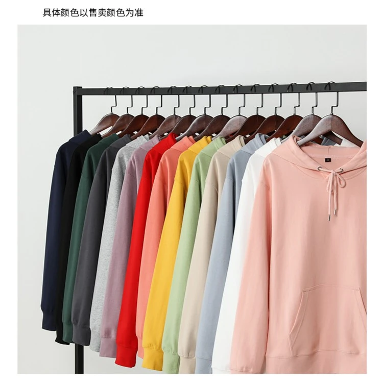 老爸评测卫衣纯色圆领连帽男女秋冬款流行慵懒工厂发