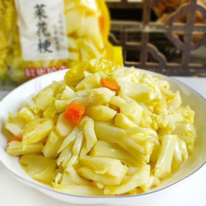 台州特产开胃花菜梗鲜嫩脆爽菜花梗酒店冷菜下饭菜凉菜500g