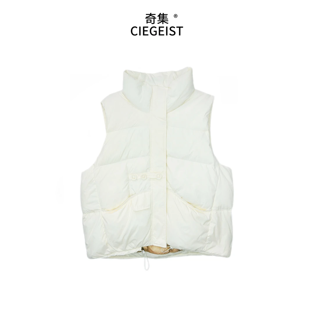 2024秋冬新款气质百搭宽松休闲无袖背心马夹W0005