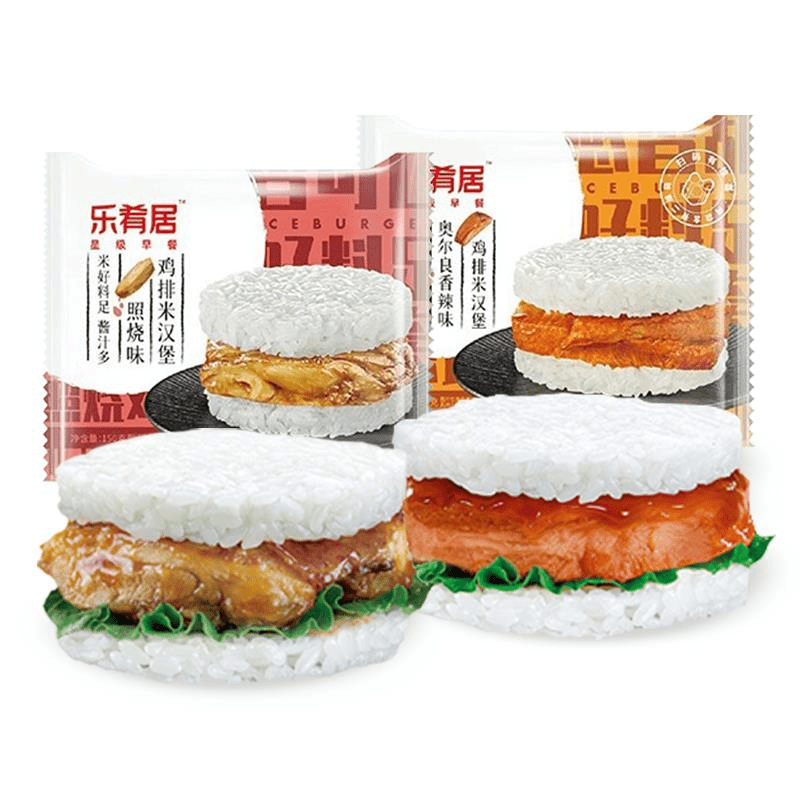 居照烧鸡排米汉堡冷冻速食微波加热早餐食品方便米饭食品美食笋0g