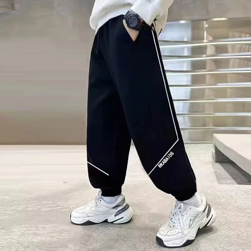 2025男童裤子春秋款新款儿童裤子中大童长裤潮款男童运动裤