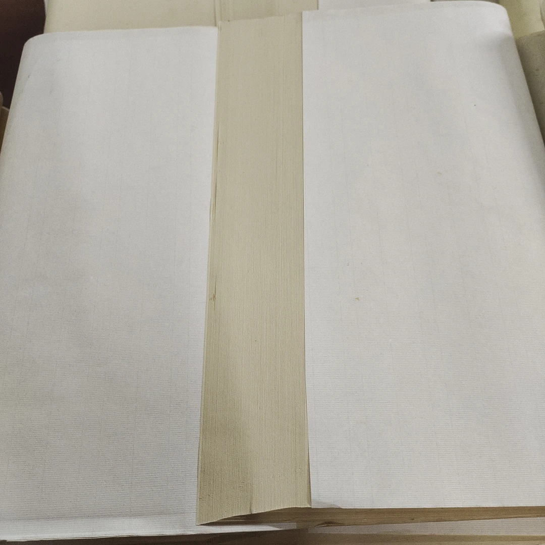 a27726.四尺对开仿古浅色宣纸，100张生宣洒金