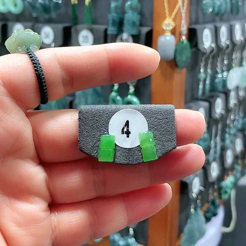 【闪购商品】和田玉耳饰银S925镶嵌