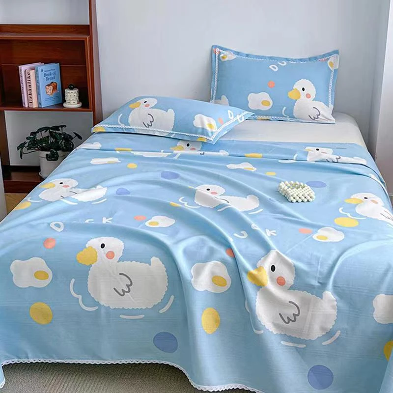 【优选床单】230*245嘎嘎鸭全棉老粗布床单床上用品透气耐用家纺