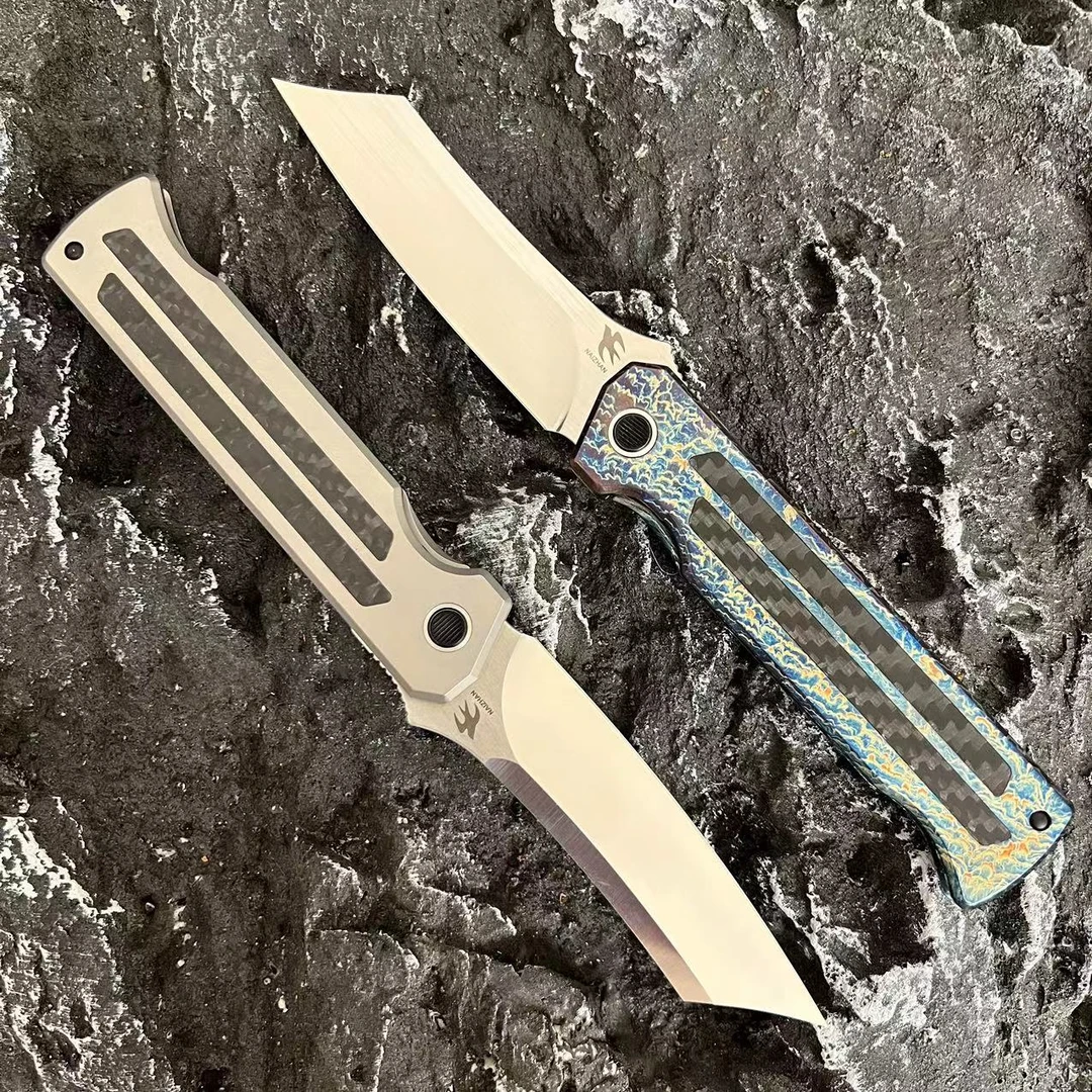 【耐战】雀翎 进口CPM20-CV粉末合金钢钛合金柄高硬度户外EDC口袋折