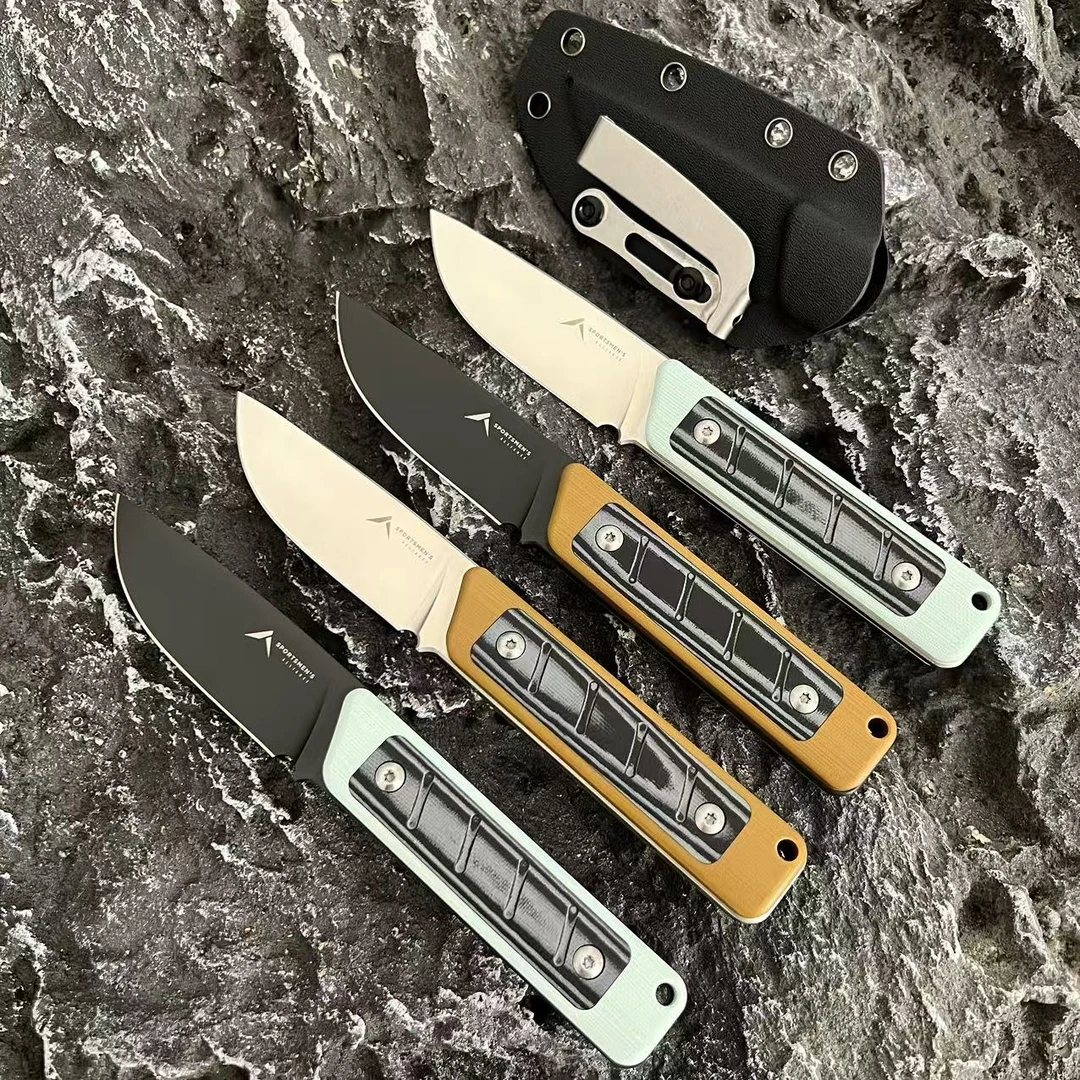 【耐战】巴斯-A10 美产154-CM高碳不锈钢户外便携K鞘小直