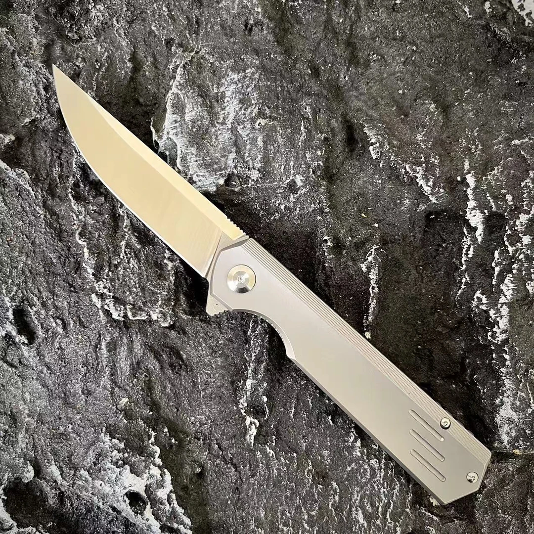 【T10指挥官】进口奥地利M390粉末钢TC4烧钛合金柄户外EDC口袋折