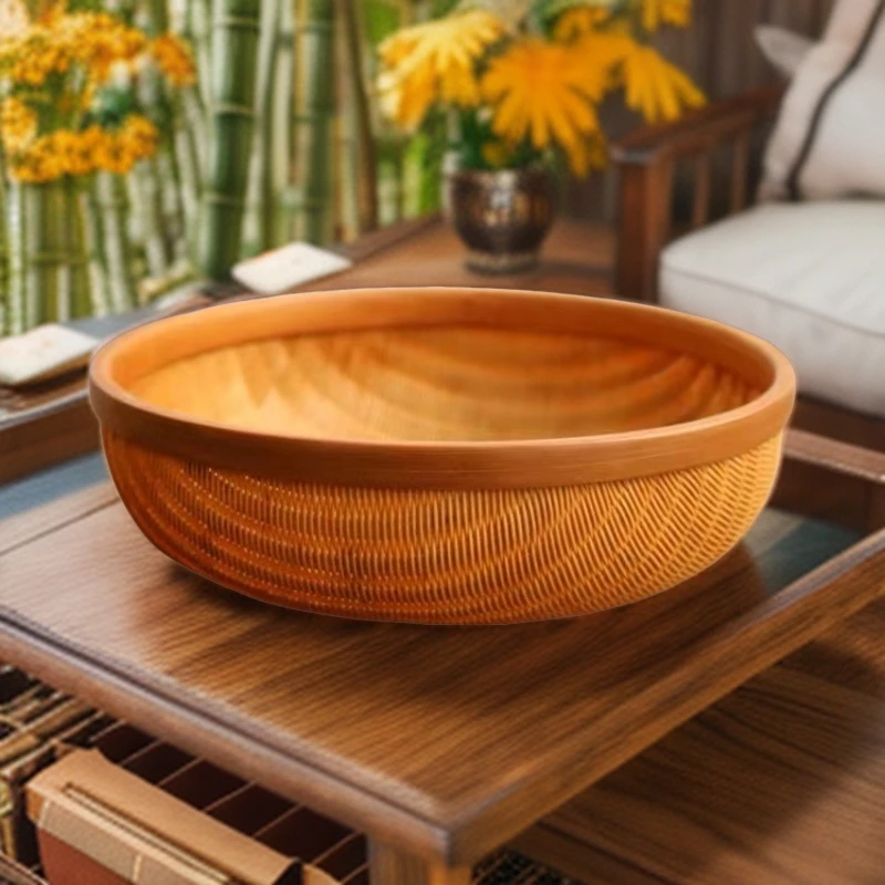 非遗精品小筐收纳篮竹编23厘米