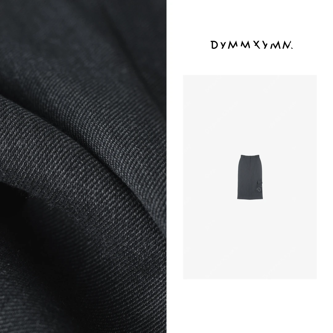 【DYMMXYMM】-设计师气质时尚小众高级感工装风口袋半裙-P8045