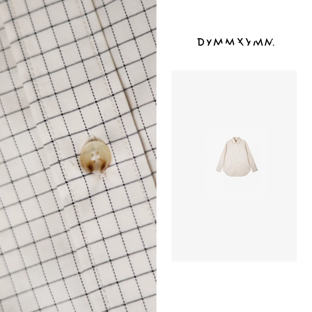 【DYMMXYMM】-小众设计师高级感黄格子衬衫-4FWD2751