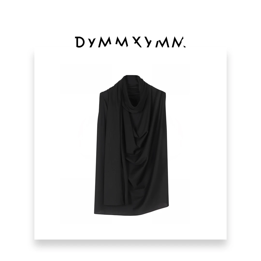 【DYMMXYMM】-设计师小众极简风百搭时尚围脖堆堆领背心-WSD642