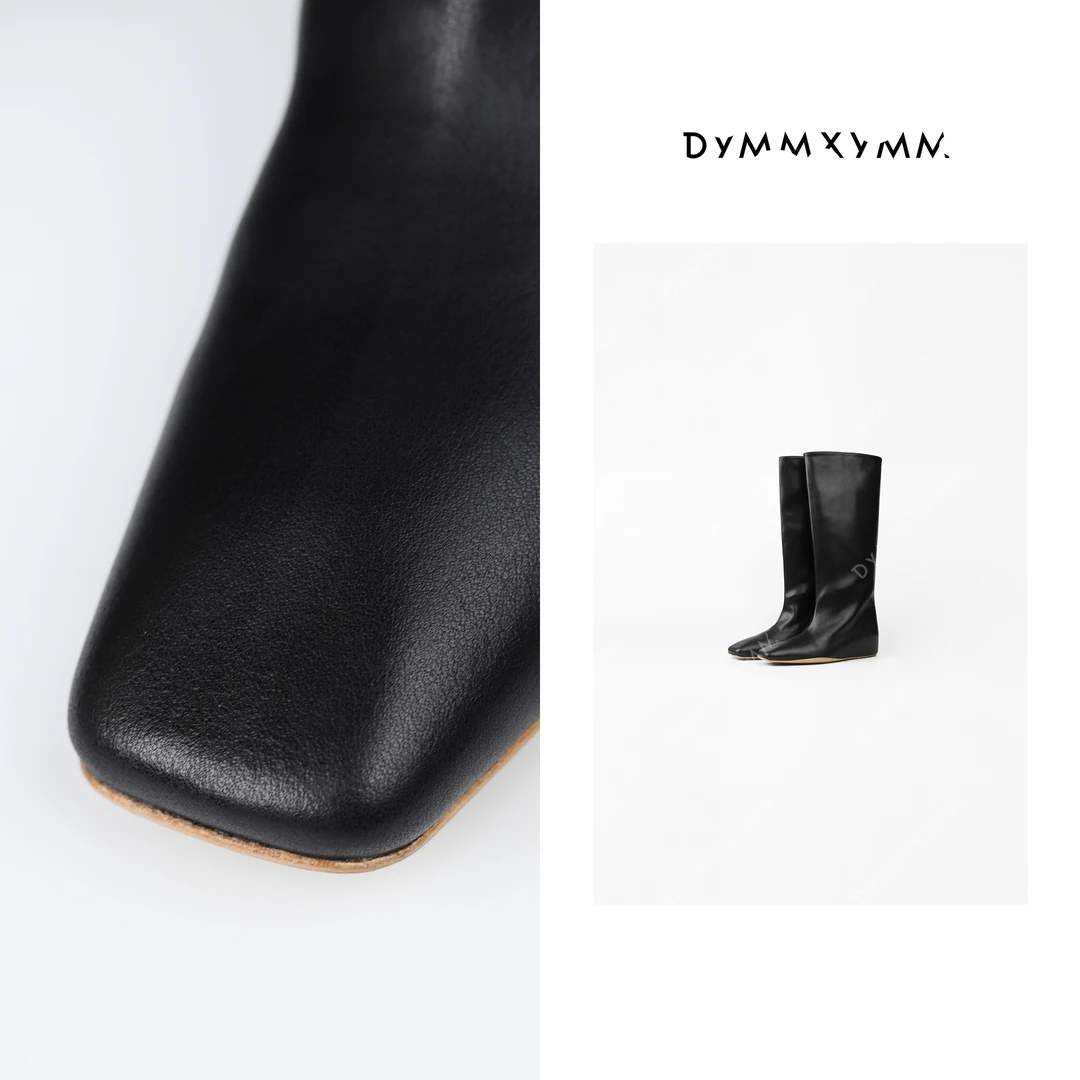 【DYMMXYMM】-主理人推荐时尚单品百搭方头长筒靴-FWD2065