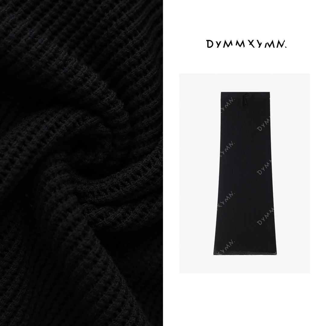【DYMMXYMM】-小众设计师高级感时尚极简风格镂空针织半裙-K5008