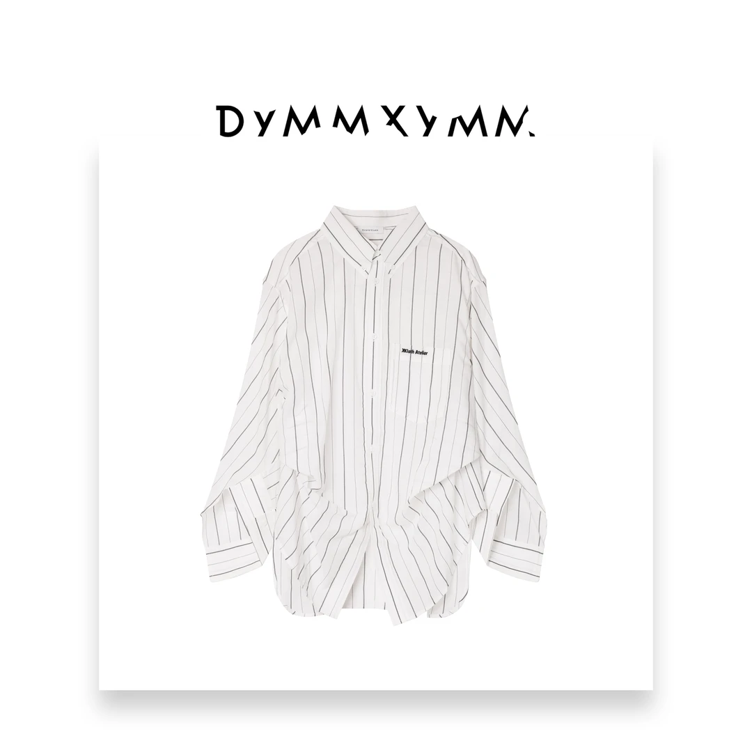 【DYMMXYMM】-巴家·春夏新款时尚轻奢气质高级感条纹衬衫-60020046