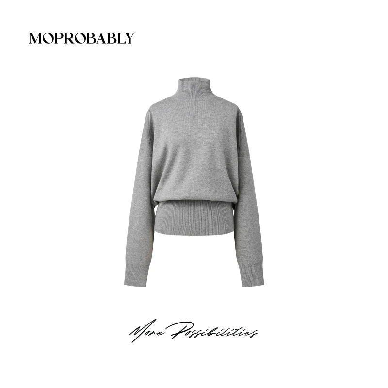 Moprobably李予诺「诺爱」法式时尚气质百搭针织毛衫L4476437