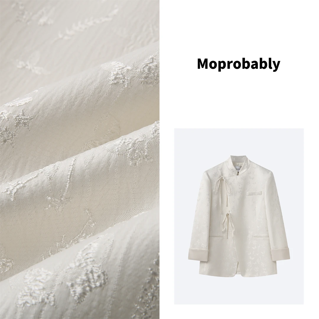 Moprobably「迦境予礼」2024早春新款新中式百搭提花外套L4115187
