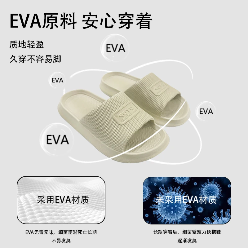 EVA不臭脚拖鞋2025新款室内防滑凉拖静音拖鞋男外穿防臭家用浴室