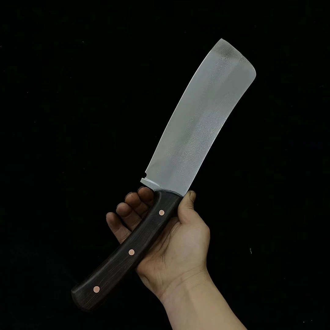 龙泉老布纯手工锻打户外多功能斩刀砍大骨刀