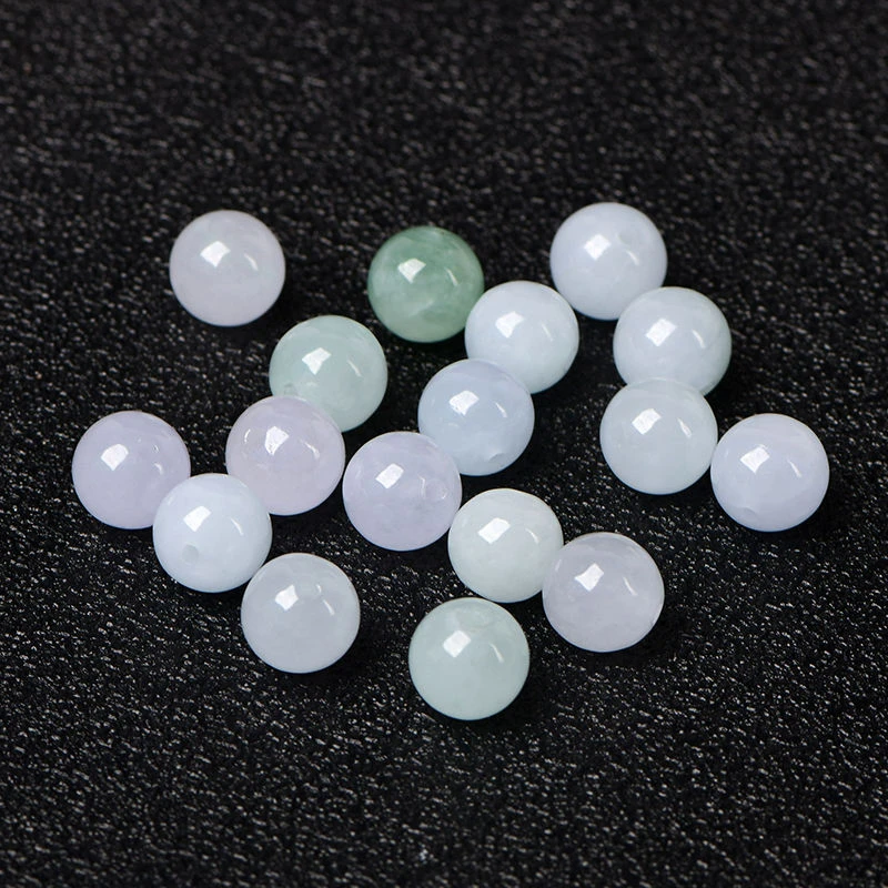 天然翡翠A货散珠