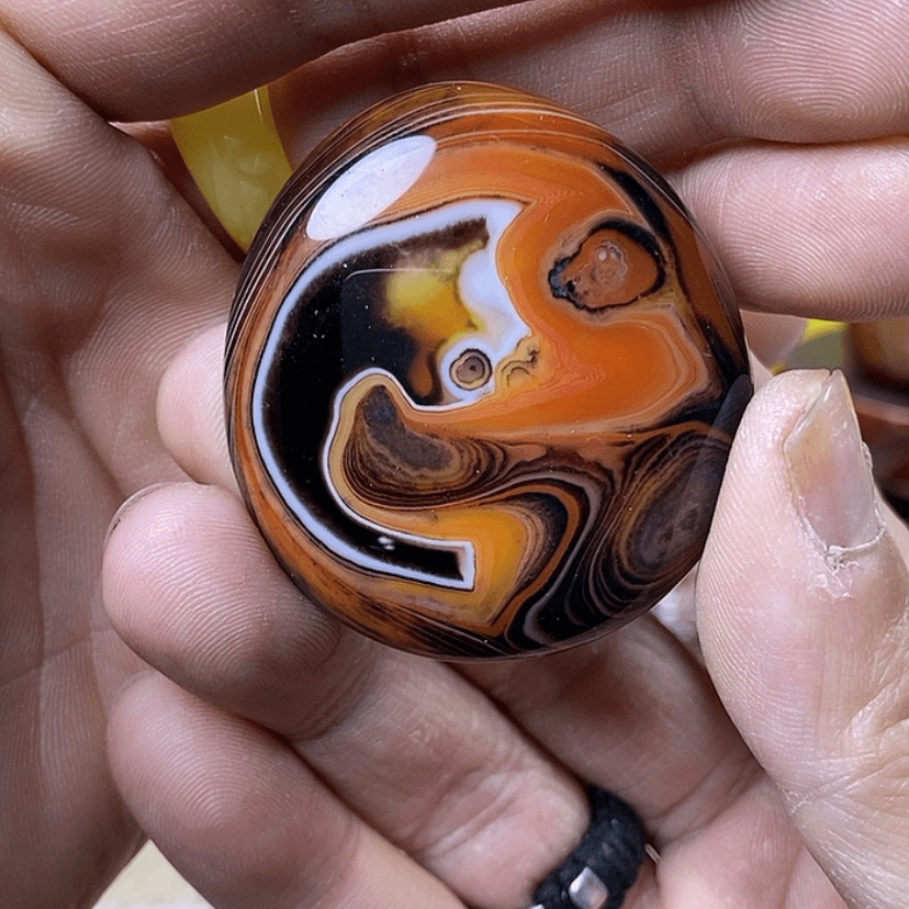 【闪购商品】玛瑙/玉髓吊坠(不含链)未镶嵌观**涛